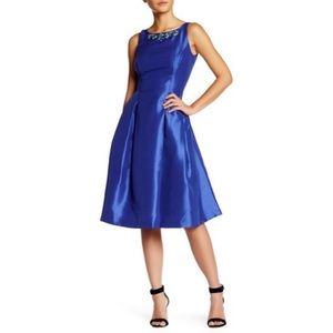 NWT Tahari embellished silk formal dress
